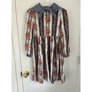 Vintage Floral Laura Ashley Mother And Child Dress 100% Cotton 9-10